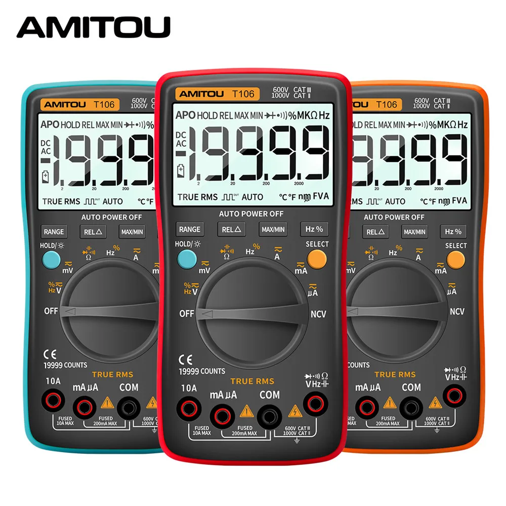 AMITOU T106 электрика мультиметр автомат профисионал цифровой мультимитр цифровые
