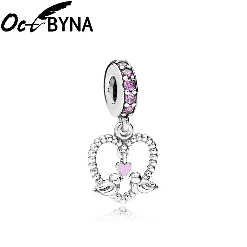 Octbyna классическая подвеска в форме сердца из бисера Романтическая любовь