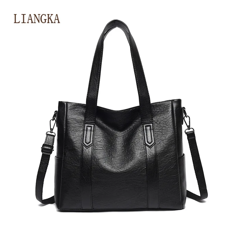 

Лидер продаж, женская кожаная сумка через плечо, повседневная сумка-тоут, сумки из мягкой овечьей кожи, женская большая сумка через плечо 69