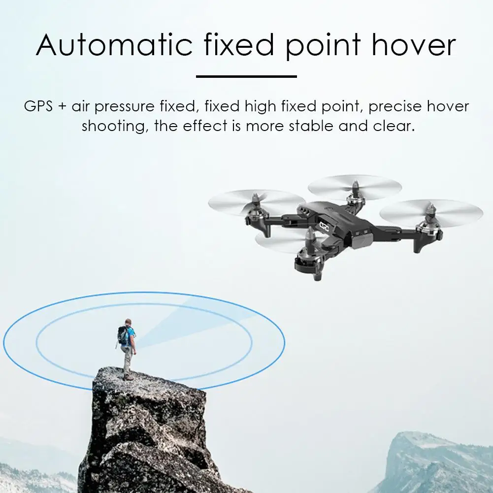 Складной GPS-Дрон 4K для аэрофотосъемки двойное интеллектуальное точное