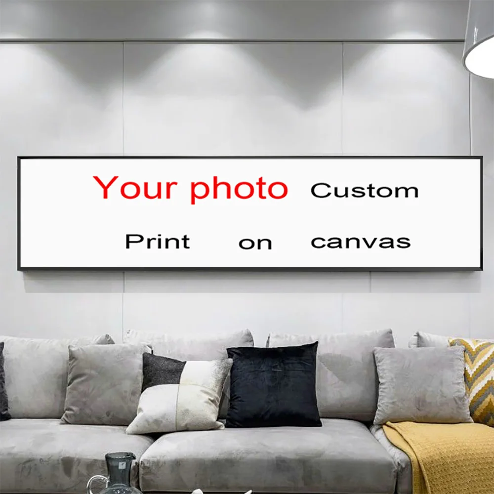 

Hotel Bedside Painting Custom Canvas Painting Poster and Wedding Photo Personal Printing Family Wall Art Pictures for Livingr