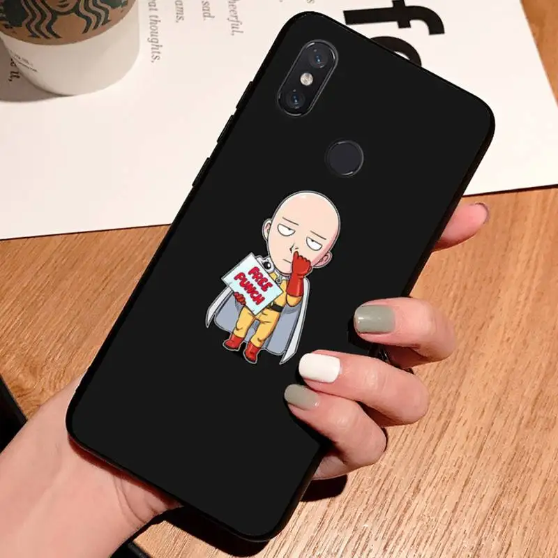 

One Punch Man Cartoon Anime Phone Case For Xiaomi Redmi note 7 8 9 t max3 s 10 pro lite cover funda coque shell
