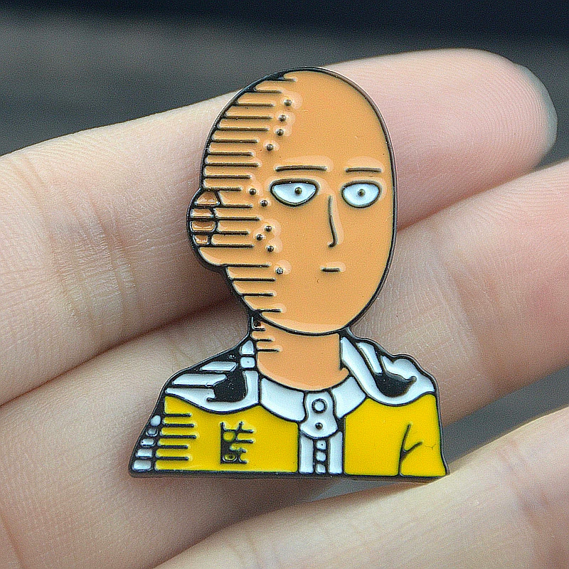 Мультяшный Аниме One Punch saigb & Genos брошь булавки эмалированные металлические