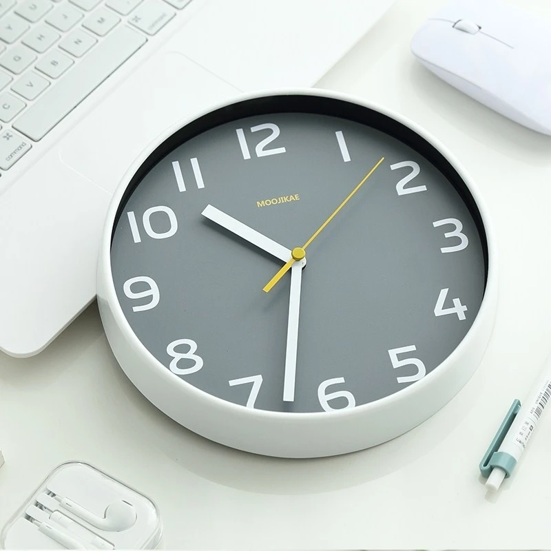 Маленькие настенные часы декор для гостиной двухцелевые настольные бесшумные 3d