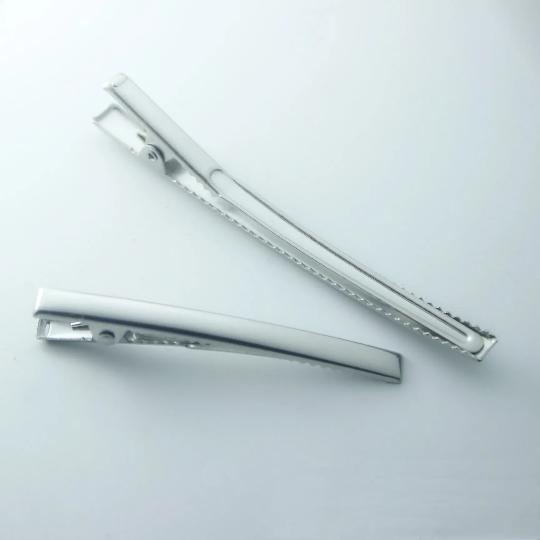 50pcs Stainless Steel Flat Single Prong Alligator Hair Clips Crocodile Barrette for Bows DIY Hairpins Gifts Craft | Украшения и