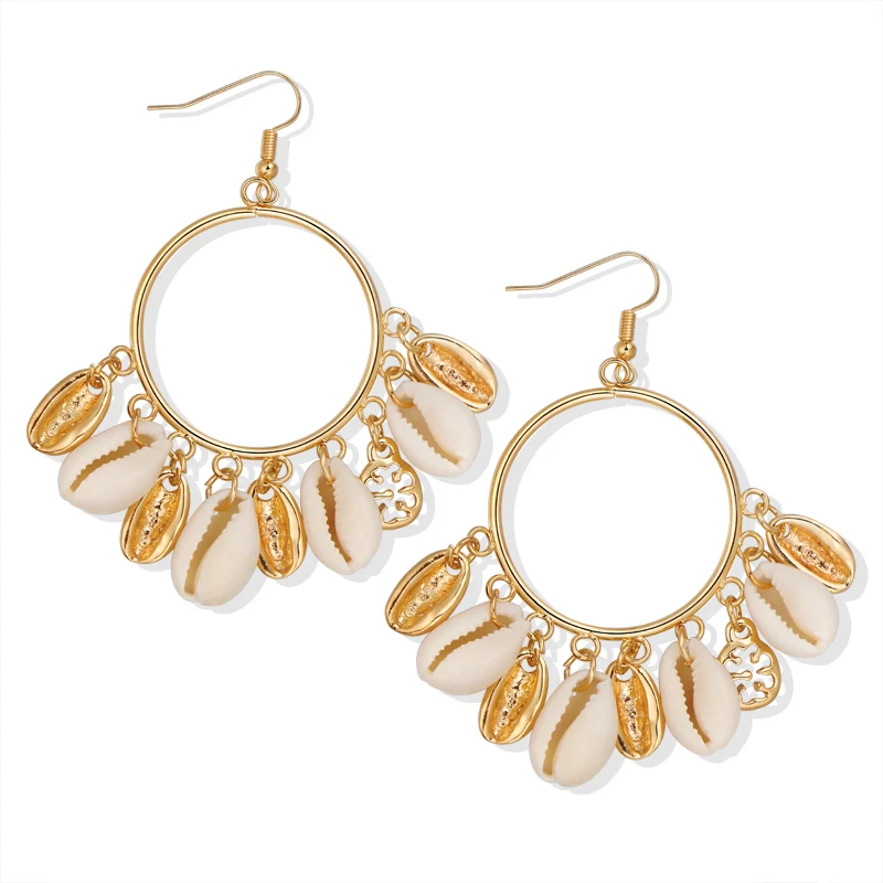 Женские серьги в виде ракушек с жемчугом морской звезды новая мода 2019 ожерелья