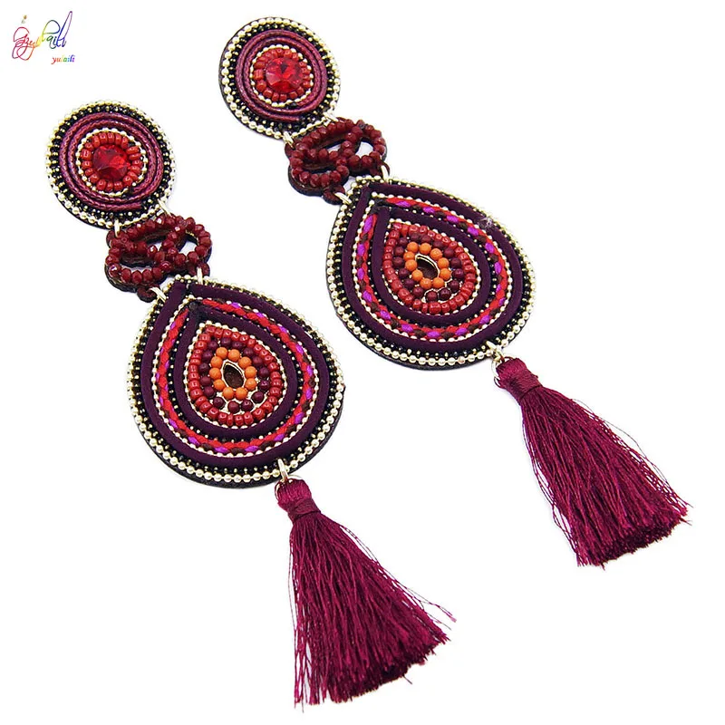 

Yulaili Trendy Hand-made Top Quality Earring for Women Drop Earrings Lady Party Wedding Jewelry Accessories Free Shipping