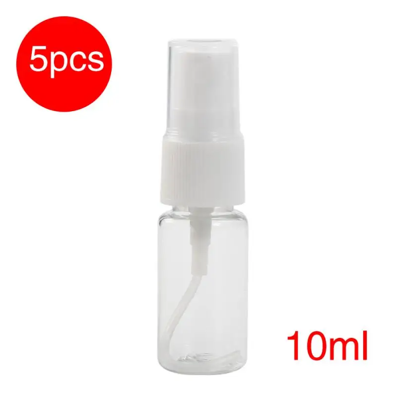 5 шт. прозрачная портативная прочная пластиковая бутылка-распылитель для духов 10