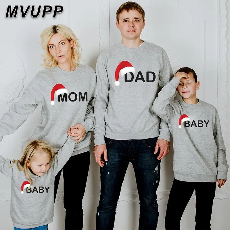 Подходящая футболка для папы, мамы и ребенка, одежда для папы, мамы и ребенка одежда для мамы, дочки, папы и сына Семейный комплект, Рождество