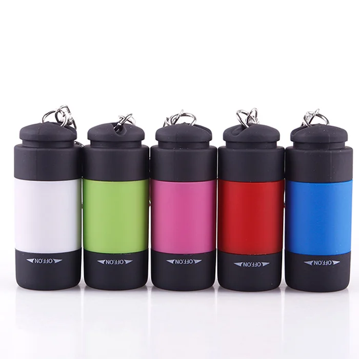 1 шт. Новый мини брелок Карманный фонарь USB Перезаряжаемый светодиодный