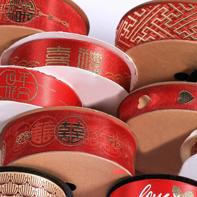 5 ярдов красная бронзовая лента с надписью сделай сам | Дом и сад