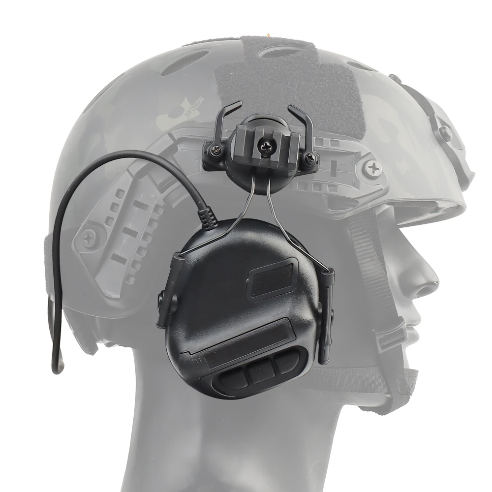 Tactical Headsets with Fast Helmet Rail Adapter Military Airsoft CS Shooting Headset Army Communication Accessories | Спорт и