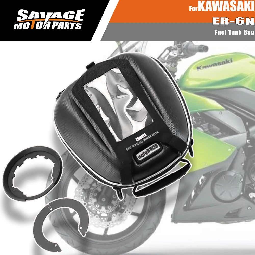 

For KAWASAKI ER6N ER6F ZX6R 10R Motorcycle Fuel Tank Bag Luggage ZZR1400 ZX14R NINJA KLE 650 1000 Z750 Z800 Z1000 Tanklock Bags