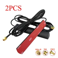 2pcs wifi antenna 3g 4g lte patch antenna 700 2700mhz 12dbi sma male 3 5m connector extension cable for modem router