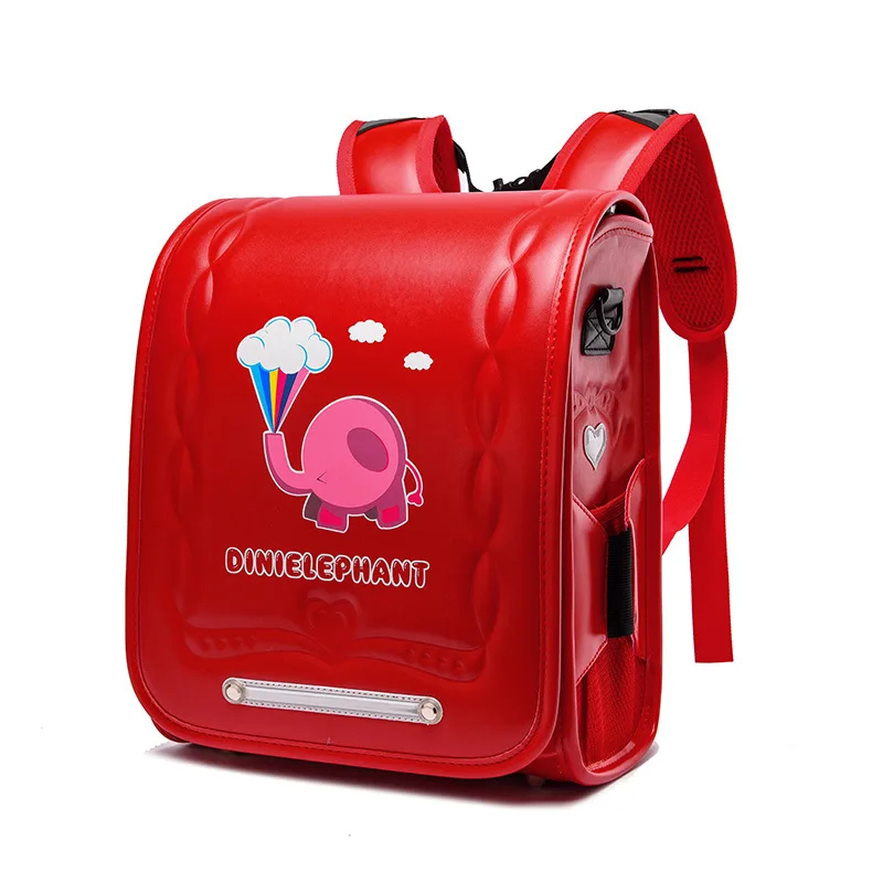 Японский Детский рюкзак из искусственной кожи ортопедическая школьная сумка для