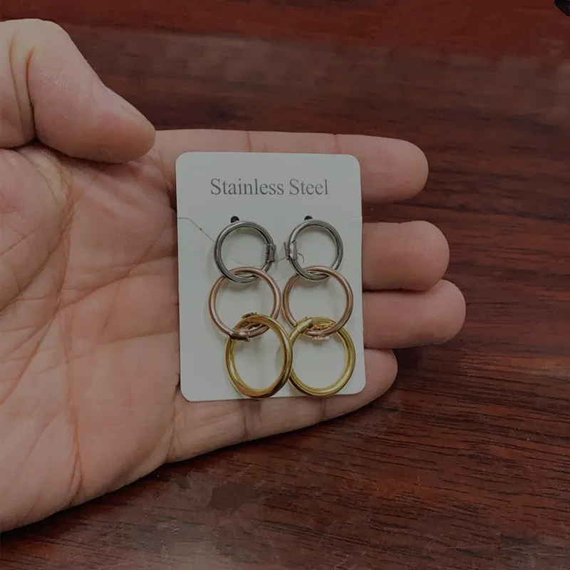 EC035 ювелирные изделия из нержавеющей стали медвежьи оптовые серьги|dangle earrings|earrings