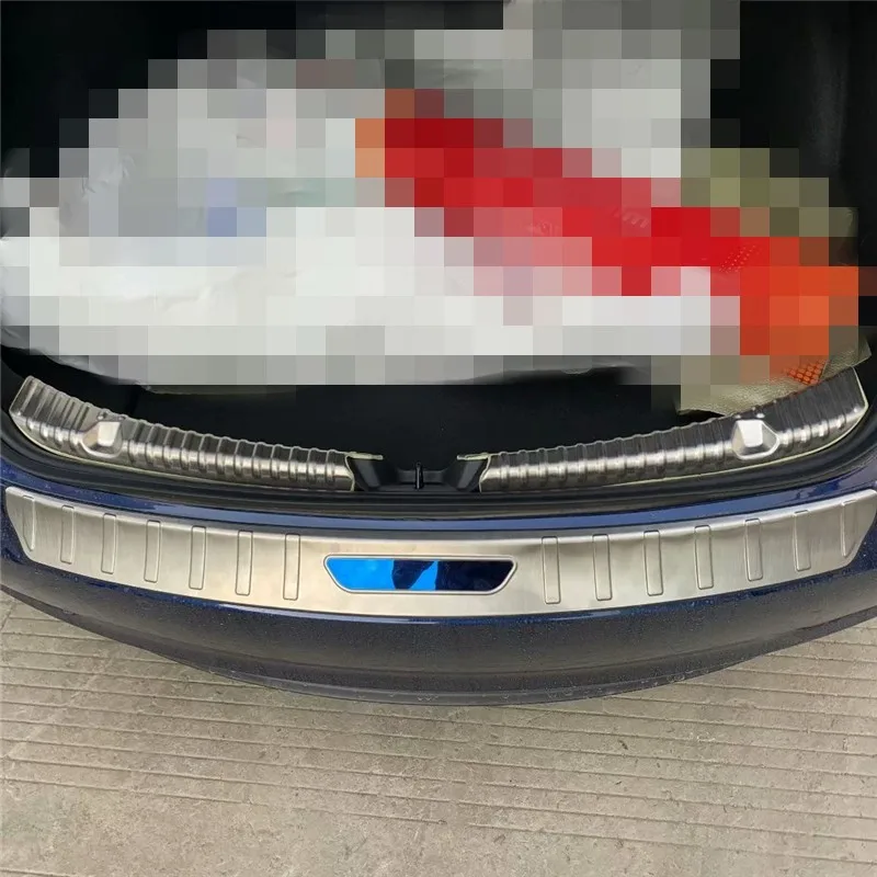 

WELKINRY for TESLA MODEL 3 2018 2019 2020 stainless steel rear tail car box gate door sill threshold scuffproof guard plate trim