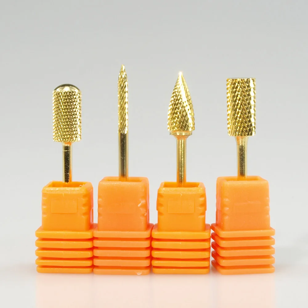 Профессиональная дрель для ногтей Easy Nail 3/32 дюйма насадка из карбида золота