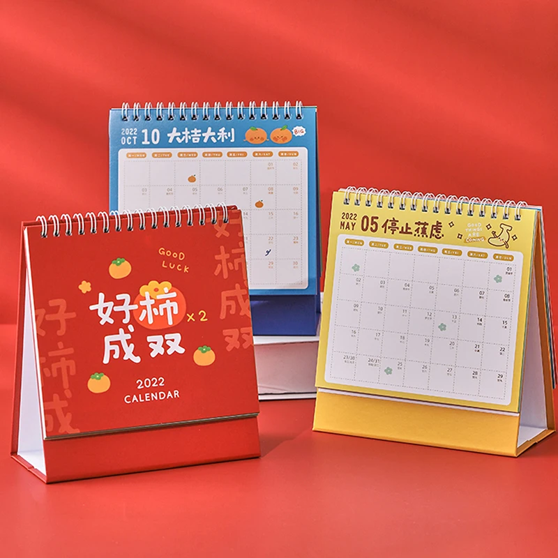 

2022 Fruit Text Series Desk Calendar Desktop Paper Desk Calendar Daily Scheduler Desktop Calendar For Office