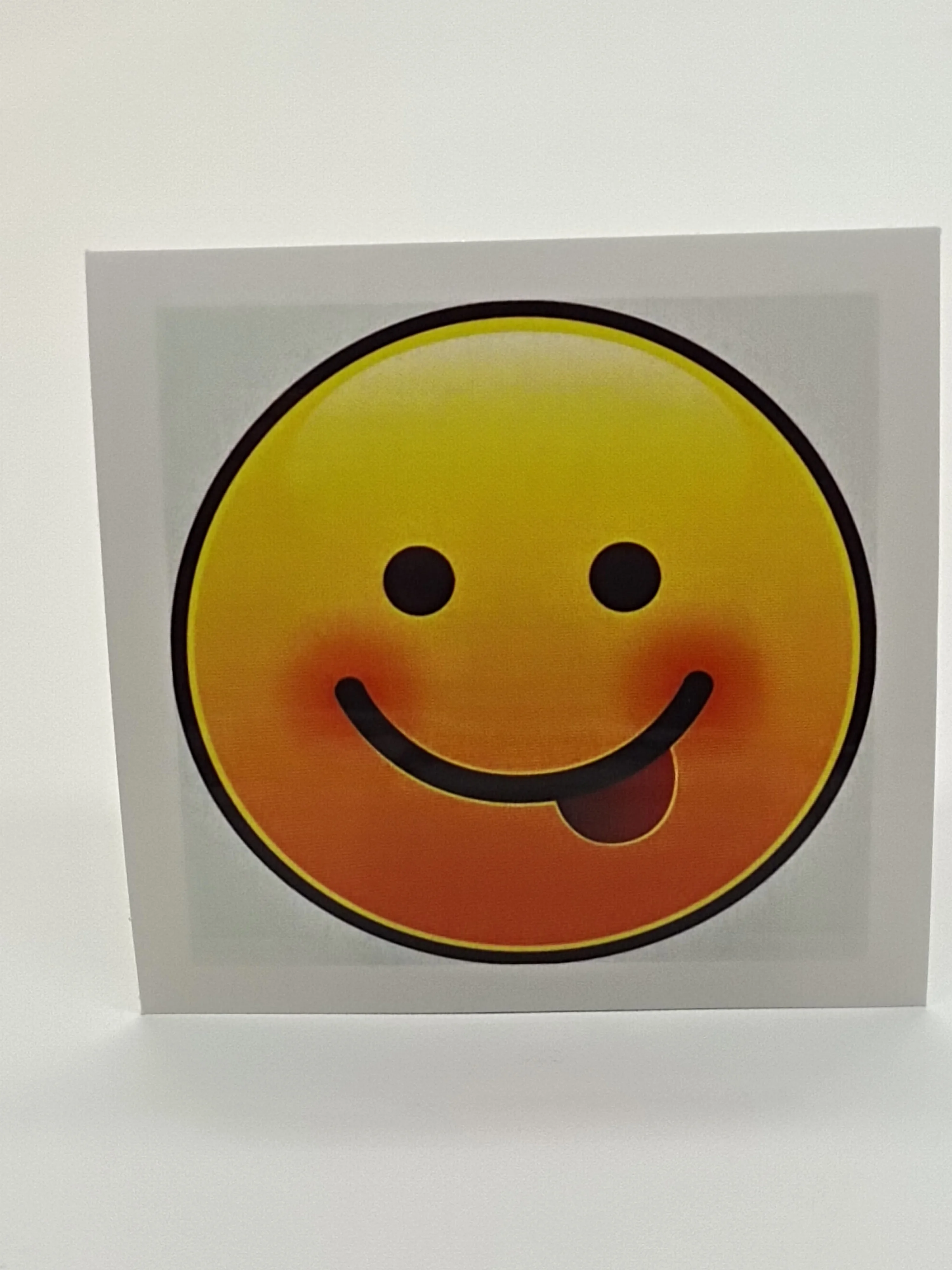 

Smile tought glossy vinyl waterproof stickers printing custom
