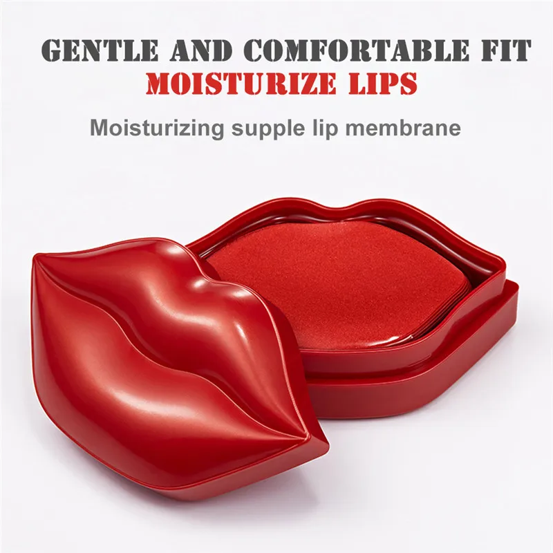 Коллагеновая гелевая маска для губ 20 шт./коркор. увлажняющие подушечки усилитель