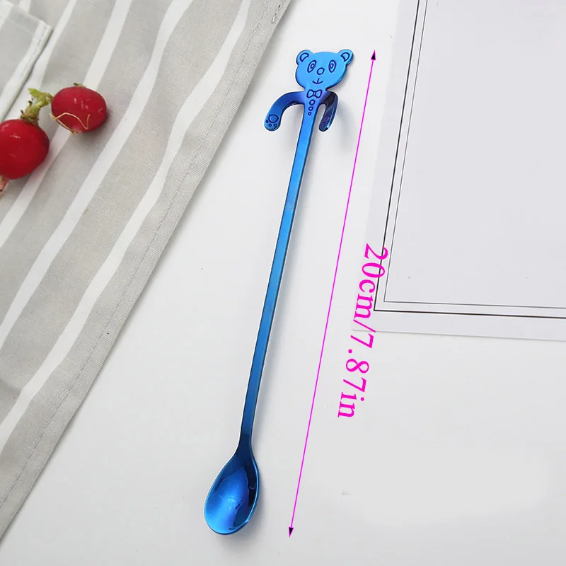 1 шт. чайные ложки в виде кошки из нержавеющей стали | Дом и сад