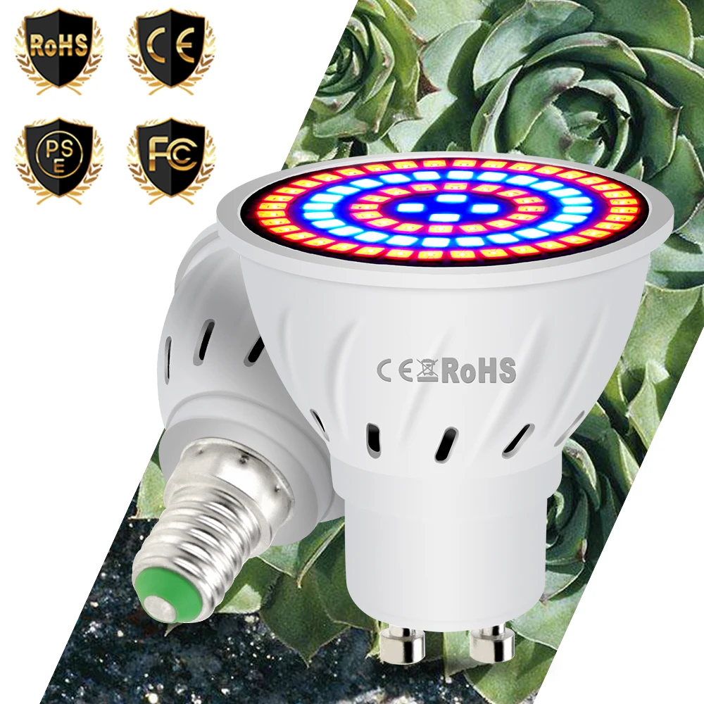 

Full Spectrum Phyto Grow Light Led Lamp For Plants E27 Hydroponics Growth Bulb 48leds 60leds 80leds Plant Seeds Greenhouse Light