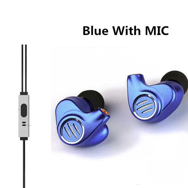 Blue with mic BGVP DMS 1DD+ 6BA 6BA+ 1DD гибридные наушники в ухо HiFi монитор IEM металлические аудиофиловые наушники DMG DM6 DM7 DS1 DX3 AS16 T2 ZS10 - Цвет: Blue with mic