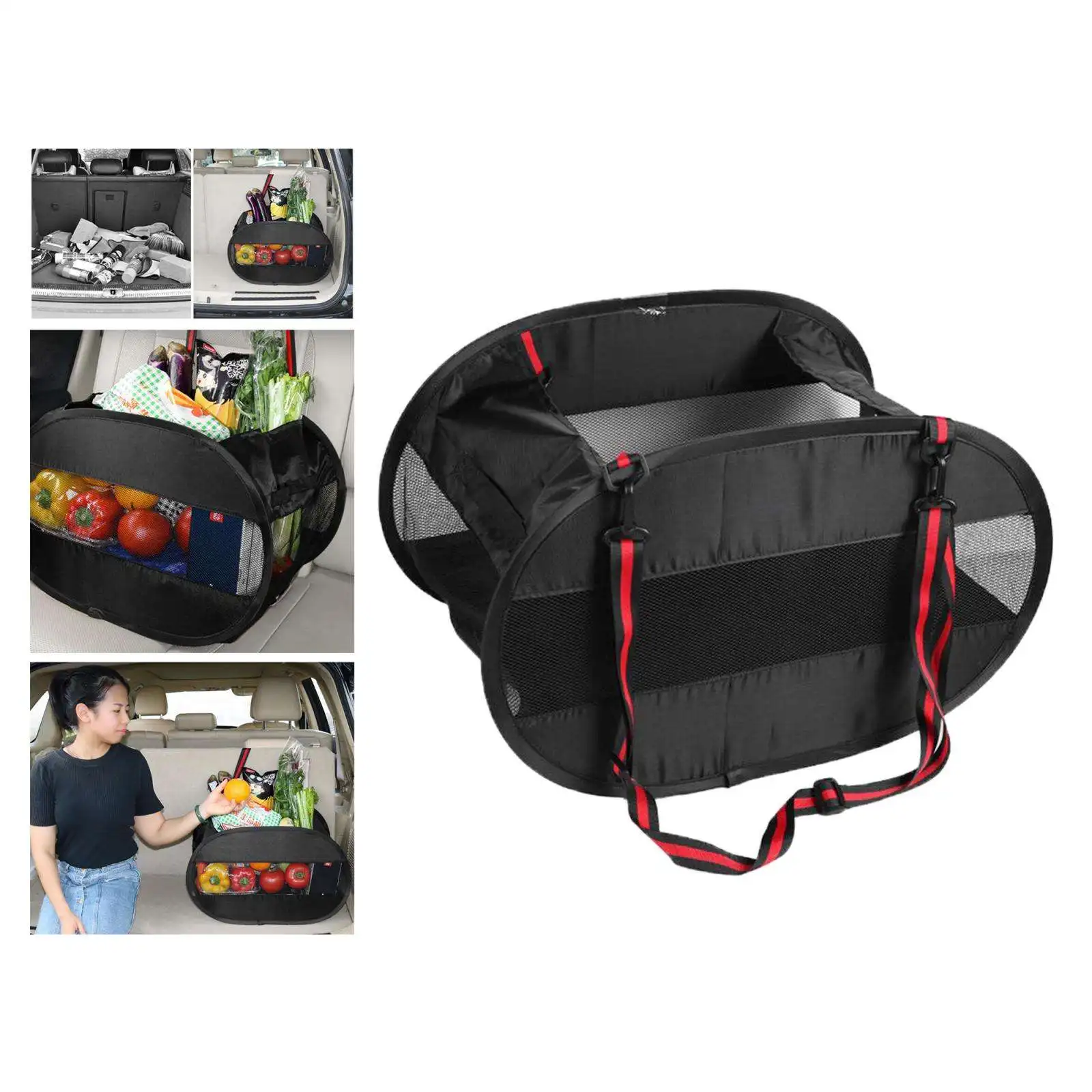 

Universal Compact Oxford Cars Seat Tote Organizer Bag Holder Storage Black