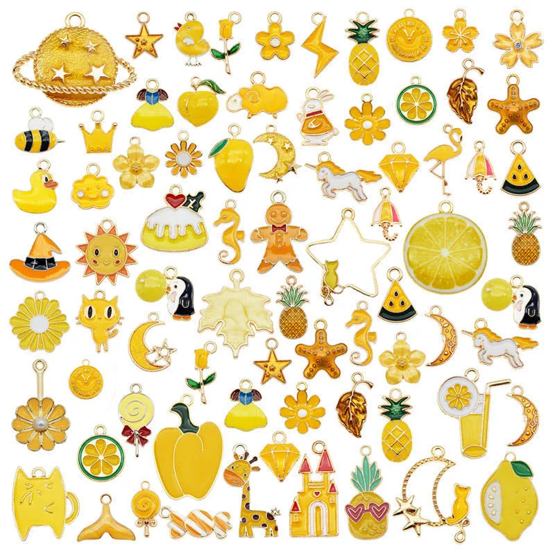 Эмалированные Подвески Julie Wang в виде звезд фруктов животных цветов сплав