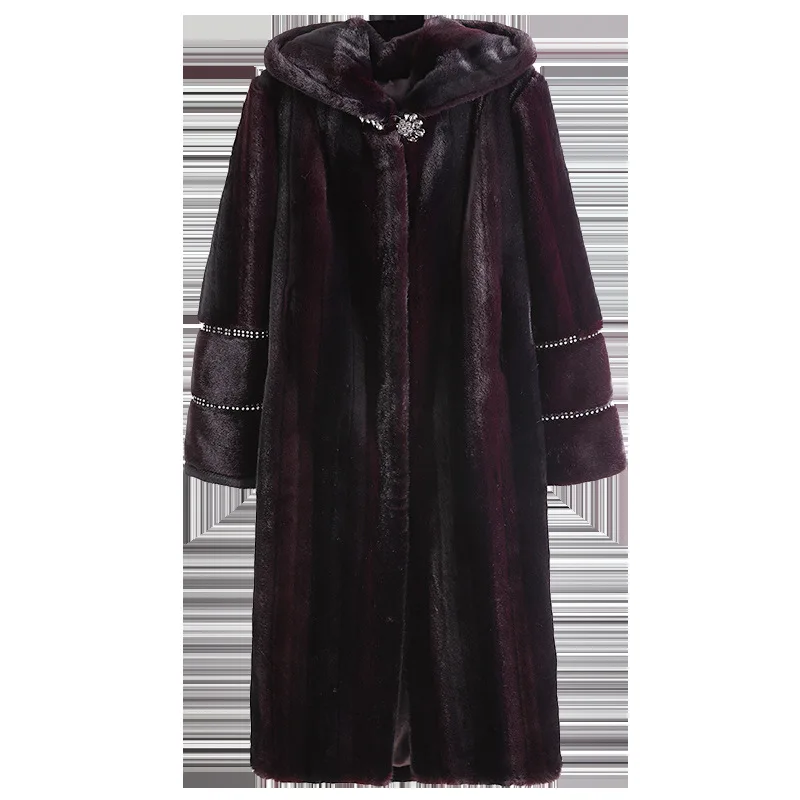Women real mink coats female mink fur coat genuine long fur coat ladies winter clothes oversize 6xl 5xl 7xl natura fur coats