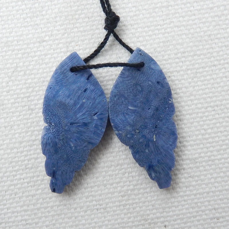 Распродажа 1 пара сережек из синих коралловых ракушек модные ювелирные украшения