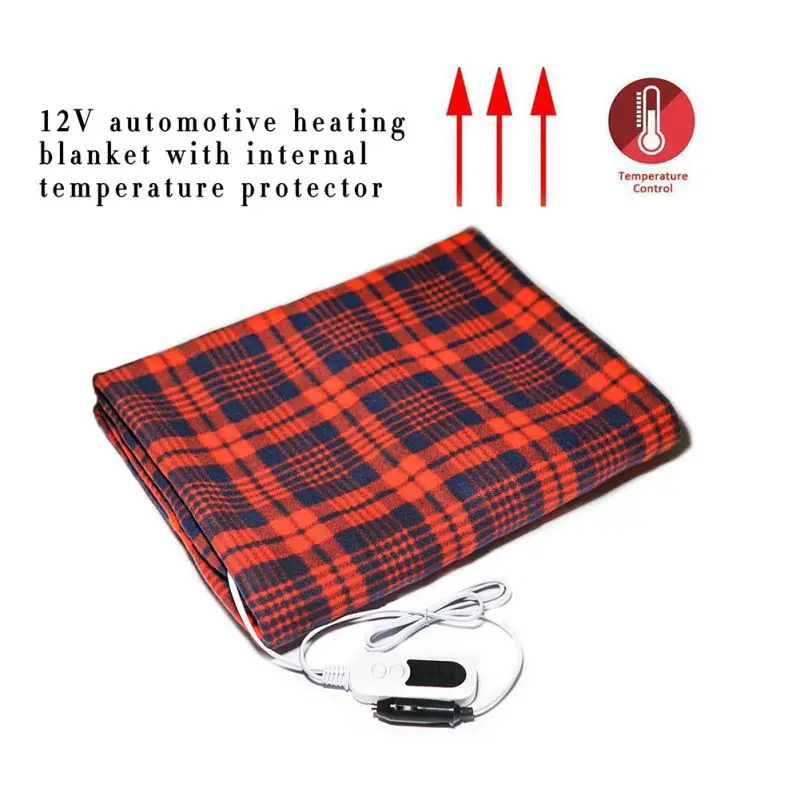 Электрическое одеяло s руно красный плед 12V Подогрев автомобильный умный