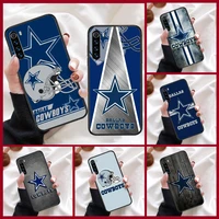 dallas cowboys phone case for xiaomi redmi note 7 8 8t 9 9s 4x 7 7a 9a k30 pro ultra black coque tpu etui silicone bumper