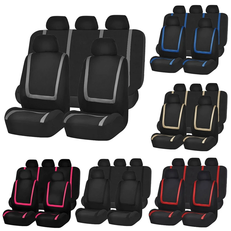 9 шт. набор передних и задних чехлов для автомобильных сидений универсальные