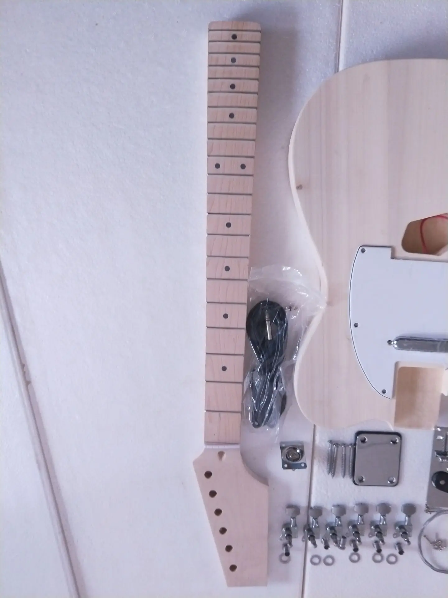 Комплект электрогитары Project unfinish в левой руке