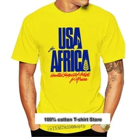 camiseta de estados unidos para %c3%a1frica camisa blanca de talla s 3xl de aniversario de we are the world nueva 032564