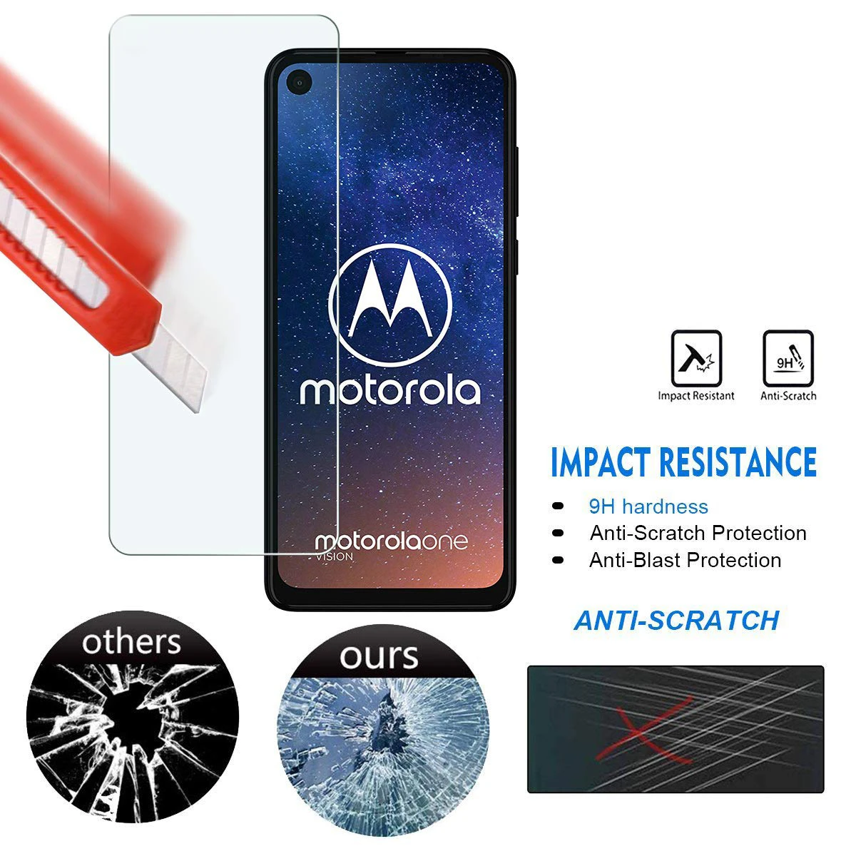 2 шт для Motorola One экшен-экран протектор 9H HD без пузырей прозрачное закаленное стекло для Motorola One Vision защита экрана