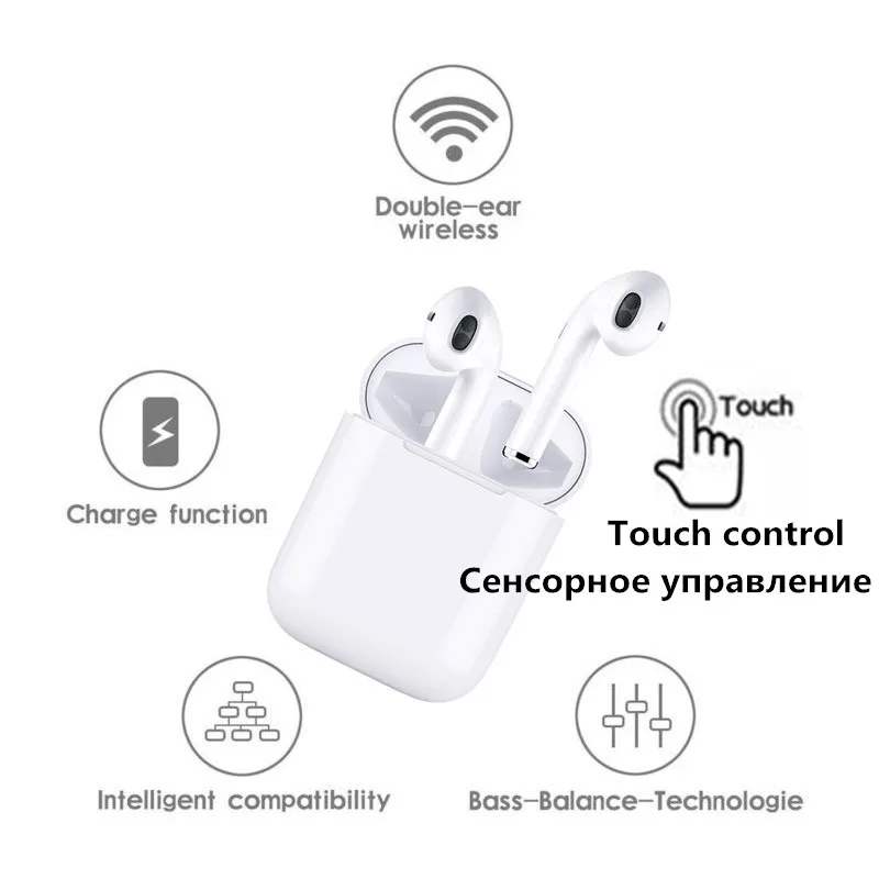 Xiaomi Redmi Youpin беспроводные стерео наушники i12 TWS Bluetooth мини сенсорная гарнитура fone de