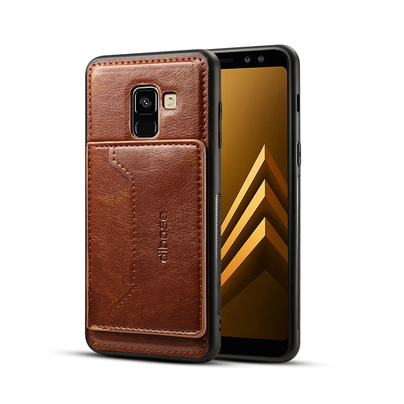 Коричневый Для samsung Galaxy A50 A30 A20 A70 A30S S10 S9 A7 A9 A8 A6 J4 Plus S10E кожаный чехол-книжка чехол КРЫШКА ДЛЯ samsung обратите внимание; размеры 9 и 10 плюс - Цвет: Коричневый