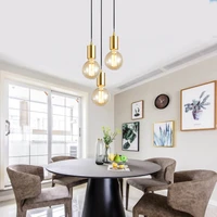 nordic e27 led lights gold modern chandeliers for bedroom kitchen living room loft hanging lamp study home decoration fixture