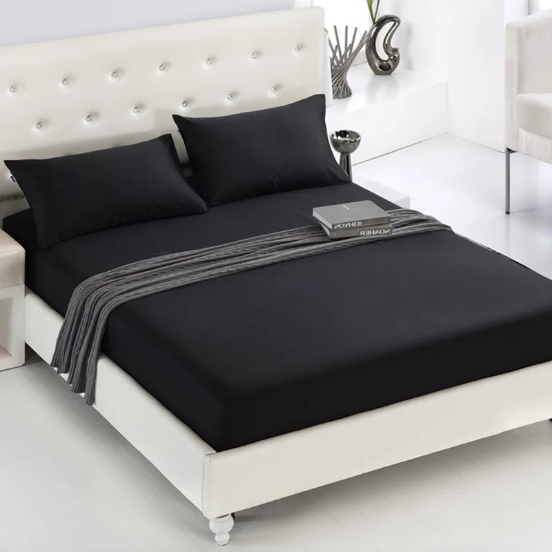

Queen Size Mattress Protector with Elastic Band Breathable Bed Cover Home Bedspreads Anti-mite Washable Cotton Sheets For Bed