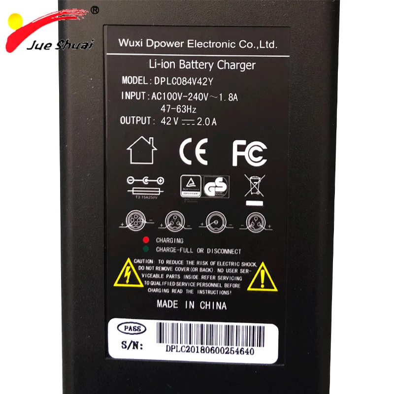 Зарядное устройство для литий-ионных аккумуляторов 42 в 54 6 2 а 36 В 48 литиевая