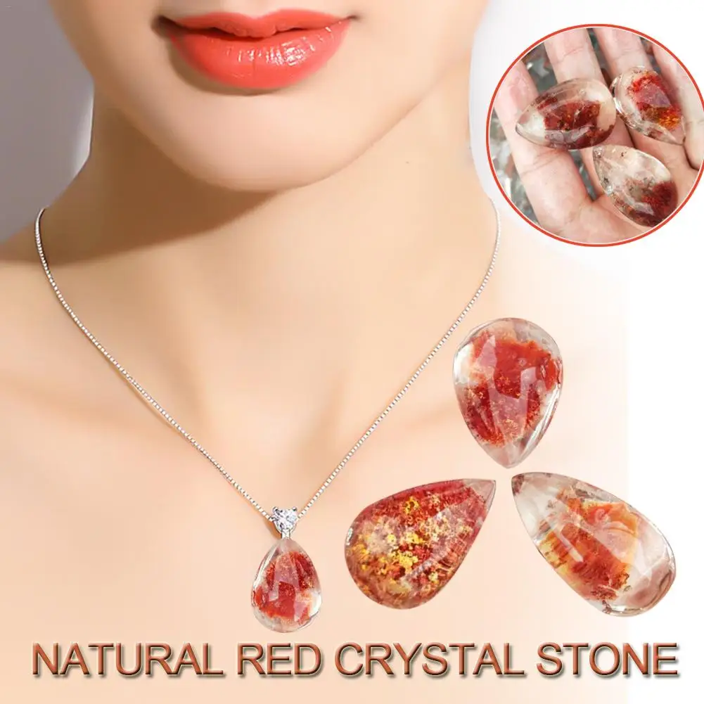 1 шт. натуральное полированное ремесло красный призрак кристалл исцеляющая