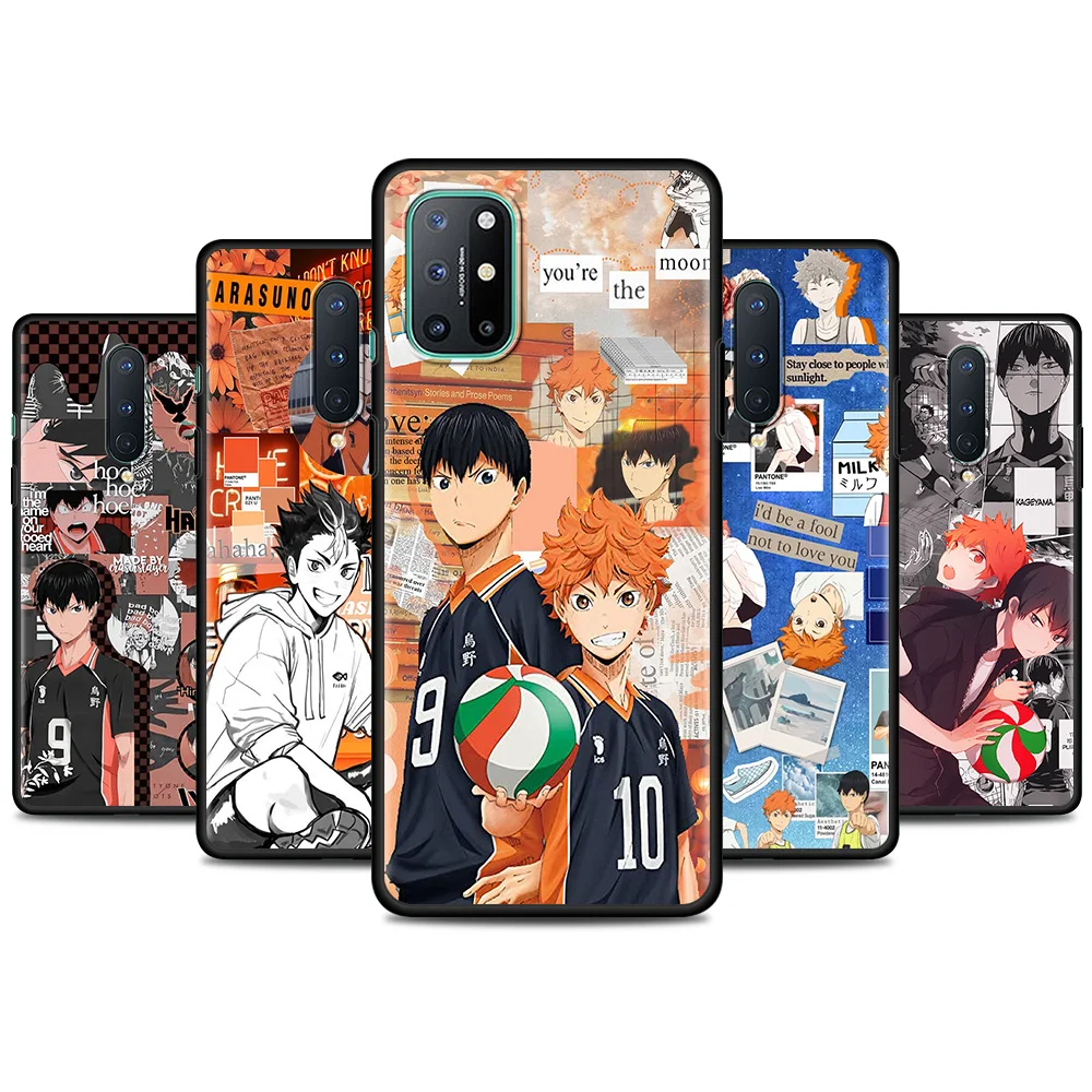 

Japan Haikyuu Volleyball Phone Case for Oneplus 8T 8 Nord N10 N100 5G 8 Pro 7 Pro 7T Pro Black Bag 1+ 9 Pro 9R Z Cover