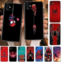 cartoon spiderman phone cases for iphone 13 pro max case 12 11 pro max 8 plus 7 plus 6s iphone xr x xs mini mobile cell women