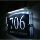 Современный светильник на солнечной батарее, табличка, номер дома, номер квартиры, номер двери 1-9999, название улицы, светодиодный адрес, номер