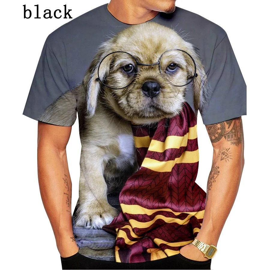 

Hot New Fashion Men Women 3D Print Cute Dog T Shirt Tops Casual Short Sleeve Printed O-Neck T-Shirt