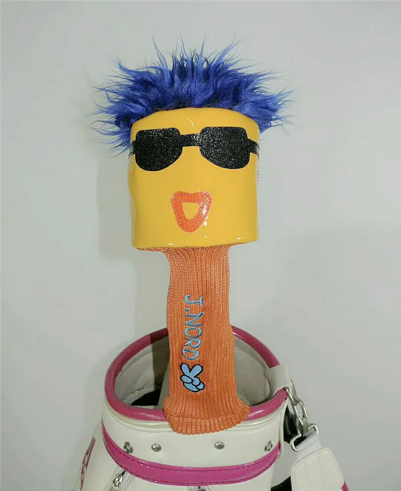 Новая рок музыка Гольф Драйвер головной убор с волосами из искусственной кожи 460cc