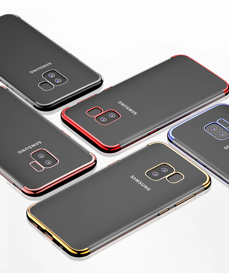 Ультратонкий чехол для телефона Samsung Galaxy J4 J6 Plus J2 J8 2018 S10 S9 Note 10 Прозрачный Мягкий